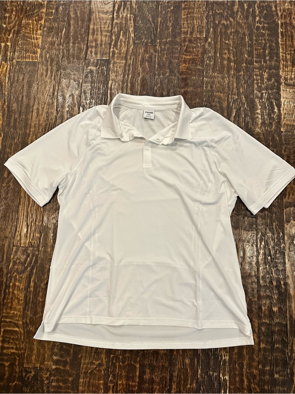 Gymshark White Performance Polo
